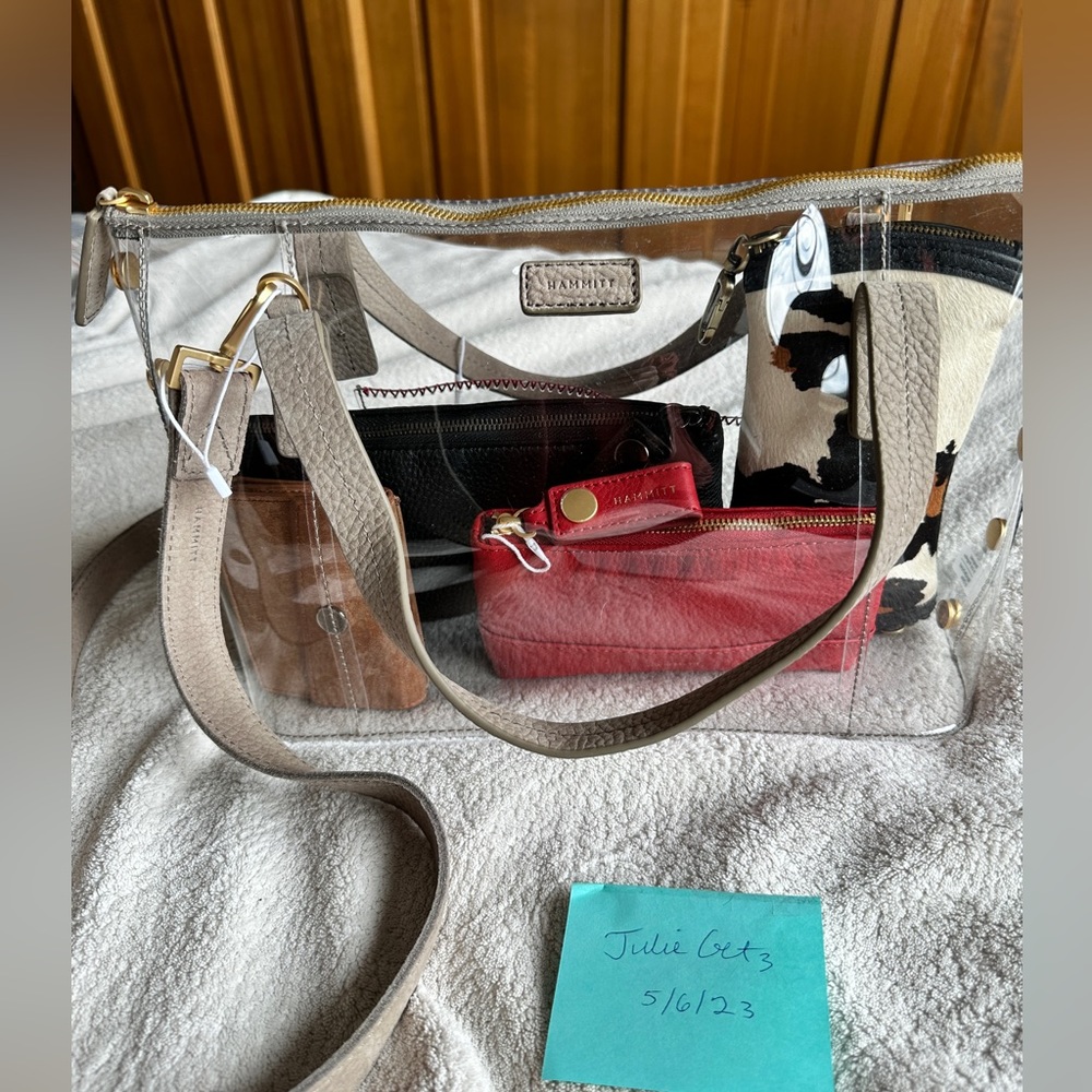 Hammitt Addie Clear stadium tote bag, NWT